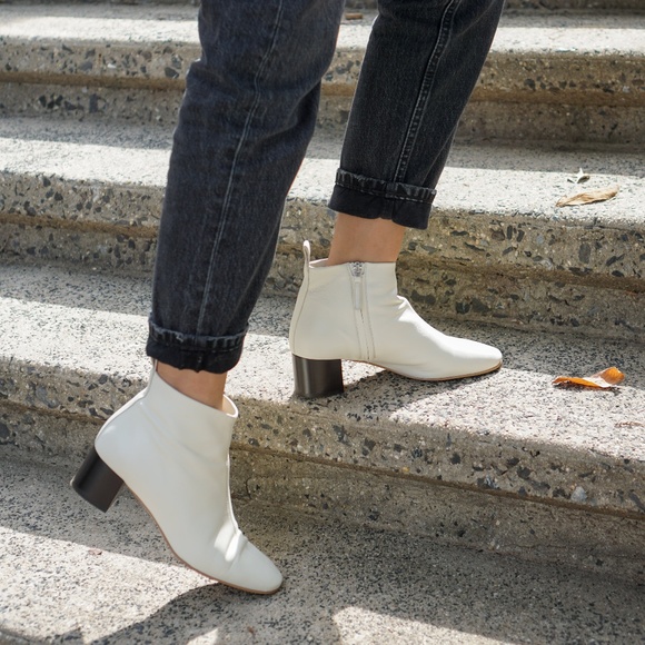 Everlane The Italian Leather Day Boot Bone Size 7 - Picture 2 of 14